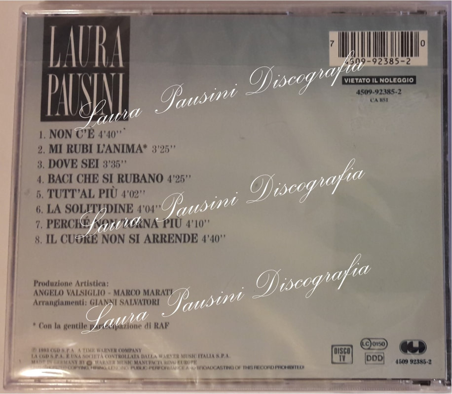 1993 - LAURA PAUSINI - Laura Pausini Discografia